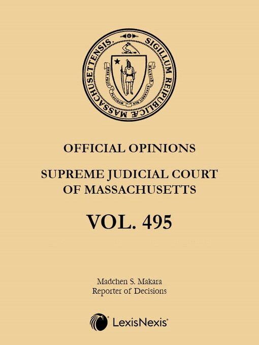 Title details for Massachusetts Official Reports by Brian H. Redmond - Wait list